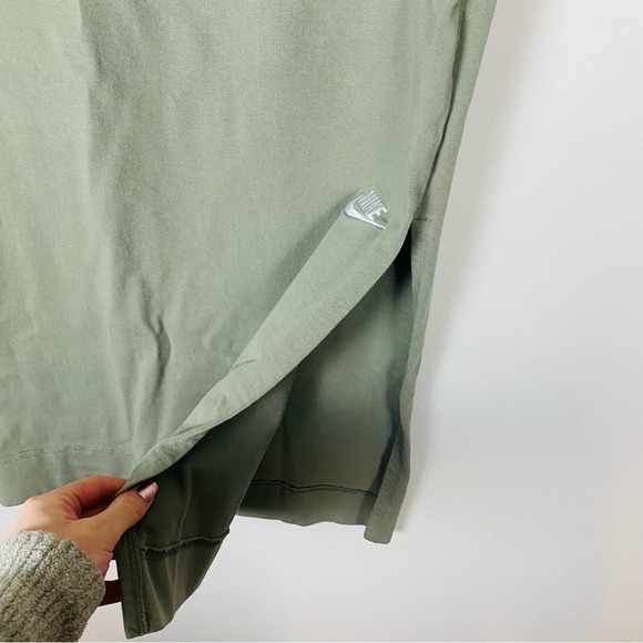 Nike Jersey Swoosh Logo Maxi Skirt Green Size Small - Picture 6 of 8